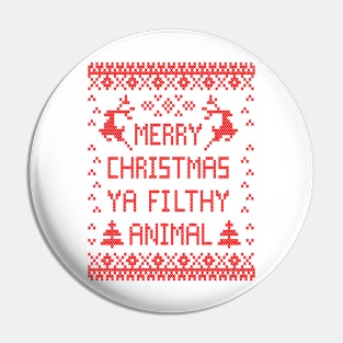 Merry Christmas Animal Pin