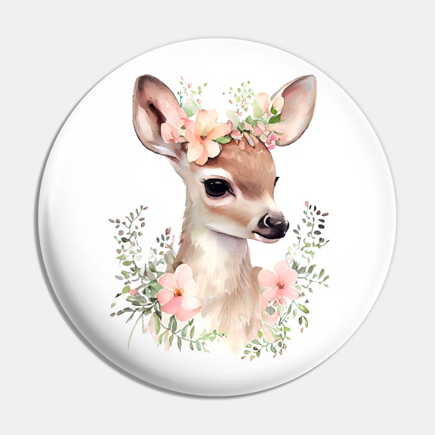 Deer Pin by DreamLoudArt