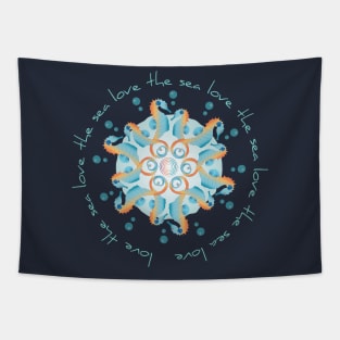 Love the Sea Mandala Tapestry