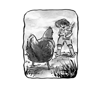 Yendraws Inktober- Chicken Showdown T-Shirt