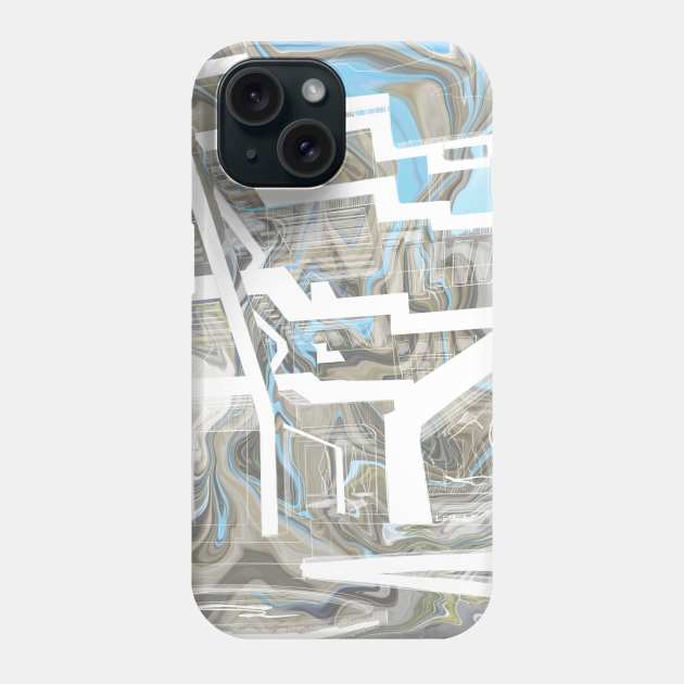 geisel library art architecture vector glitch collage Phone Case by jorge_lebeau