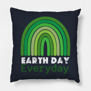 Teacher happy Earth day Everyday 2024  gift april 22 Rainbow Pillow