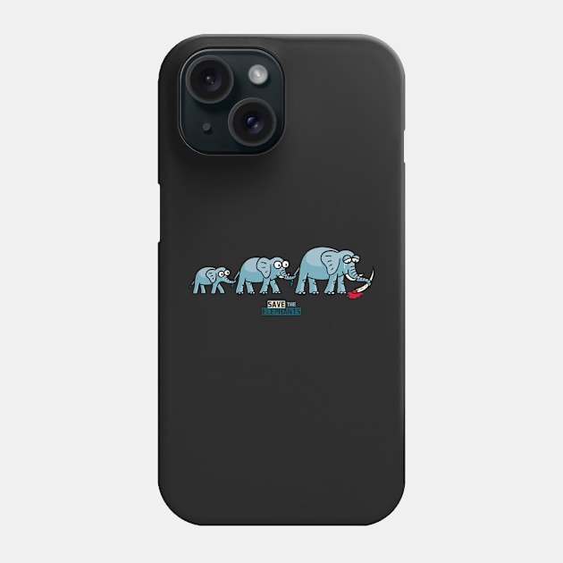 Save the Elephants Phone Case by byTxemaSanz