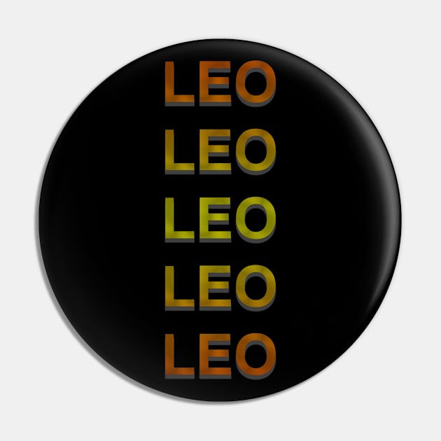 Unique Leo Zodiac sign repeated text design. Pin by Samuelproductions19