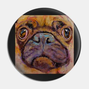 Painting Pug Animals Pin