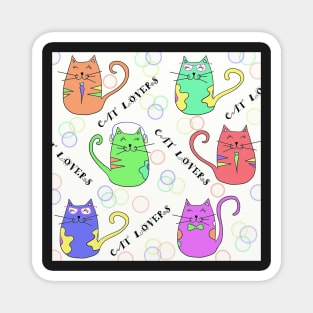 CAT LOVERS Magnet