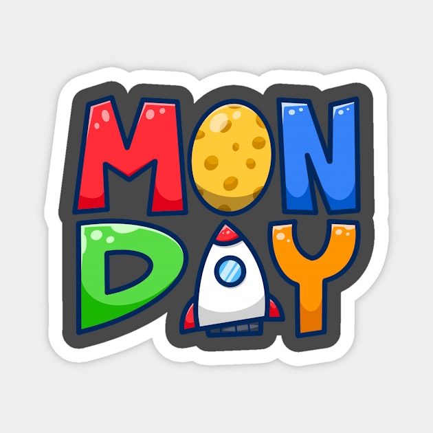 Monday tshirt Magnet by OoZ Room