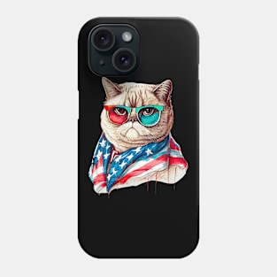 Independence Day Cat Phone Case