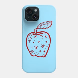 Fantastic Mr Fox - Apple with Stars - Red Phone Case