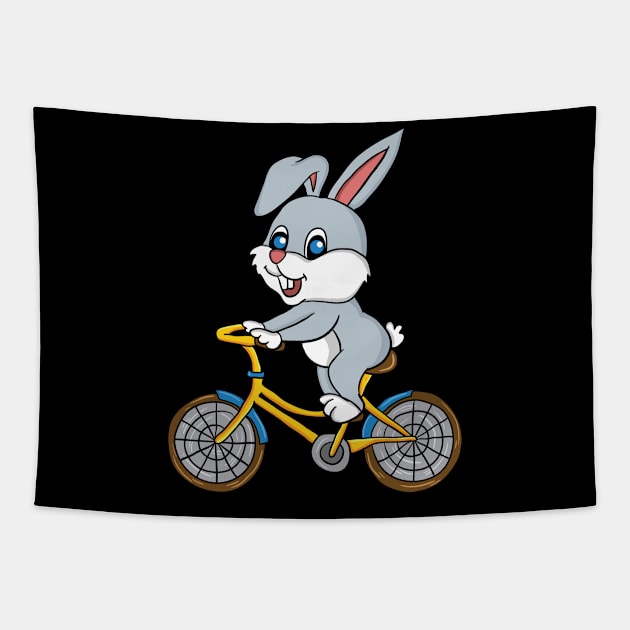 Funny Easter Shirt I Bunny MTB Rabbit biking Tapestry by biNutz