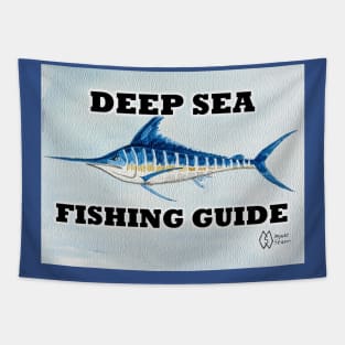 Deep Sea Fishing Guide Tapestry