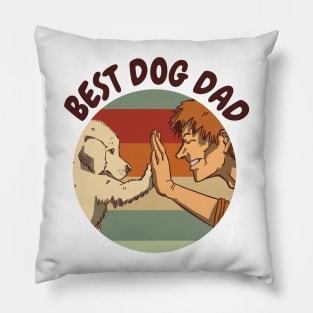 Best Dog Dad Pillow