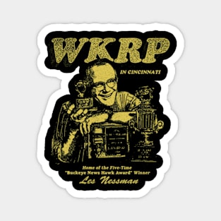 YELLOW WKRP HOME OF THE FIVE TIME Magnet