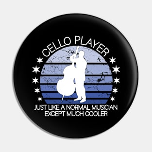 Cello player Pin