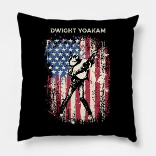 Vintage Distressed Dwight Yoakam Pillow