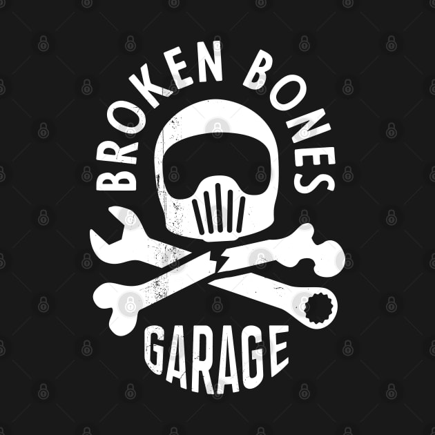 Broken Bones Garage skull by bembureda