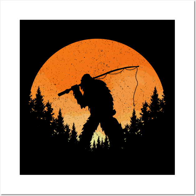 Sasquatch Fishing Sunset