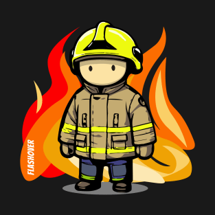 Urban Firefighter - Large Design T-Shirt