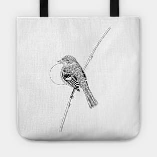 Minimal bird illustration Tote