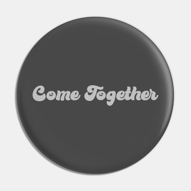 Come Together, silver Pin by Perezzzoso