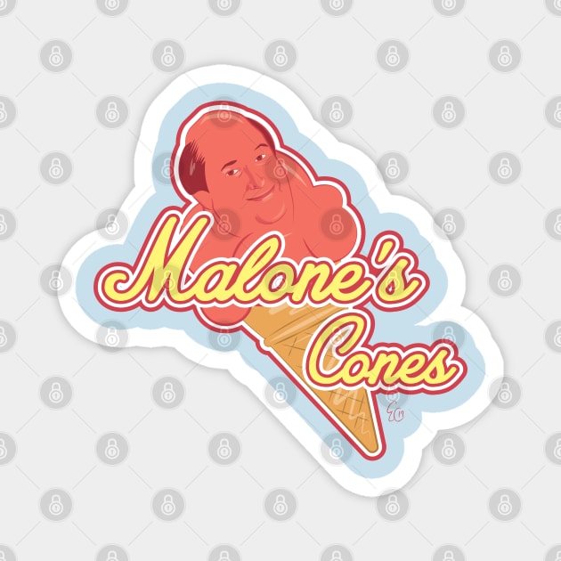 Malone's Cones Magnet by ericchampion