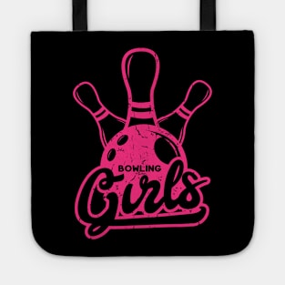 Cool Pink Bowling Girls Tote