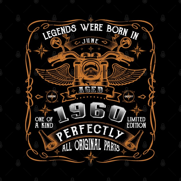 Legends Born In June 1960 63rd Birthday by Cartine