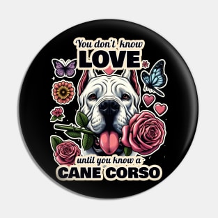 Cane Corso Valentine's day Pin