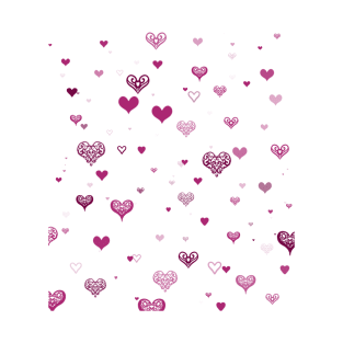 cute pink hearts T-Shirt