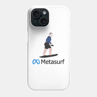 Metaverse Mark Zuckerberg Surfing Sunscreen Meme Phone Case