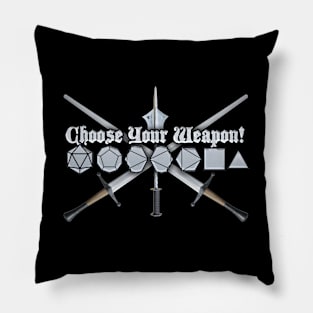 Choose Your Weapon! Pillow