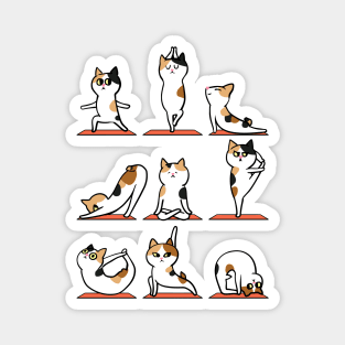 Japanese Bobtail Yoga Magnet