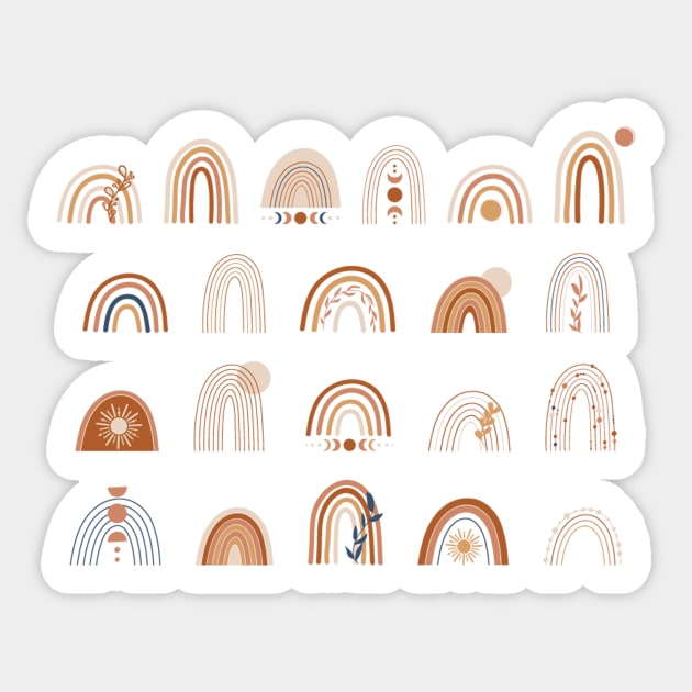 Retro Stickers Aesthetic, Boho Stickers Aesthetic