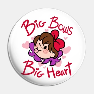 Big Bows, Big Heart Pin