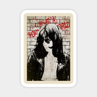 What a Wonderful World - Joey Ramone Fan Art Magnet