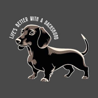 Dachshund Lover Gifts - Life's Better with a Dachshund T-Shirt