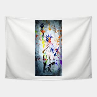 Statue of Liberty Grunge Tapestry