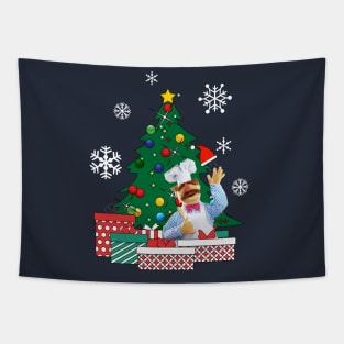 Swedish Chef Around The Christmas Tree Muppets Tapestry