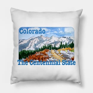 Colorado, The Centennial State Pillow