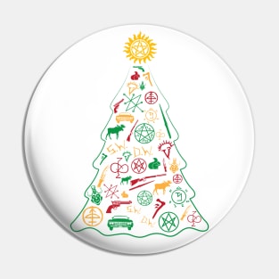 Supernatural Christmas Tree Pin