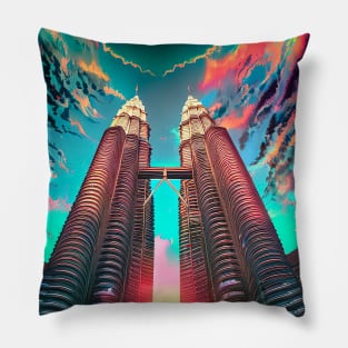 Malaysia, Petronas Twin Towers,cloud Pillow