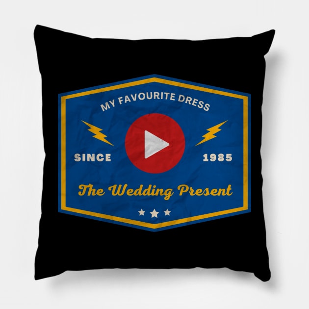 The Wedding Present // Play Button Pillow by Blue betta