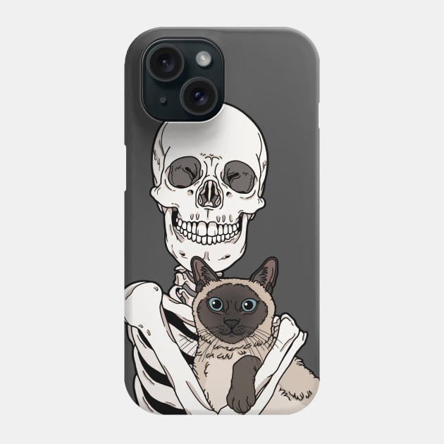 Siamese cat friend Phone Case by tiina menzel