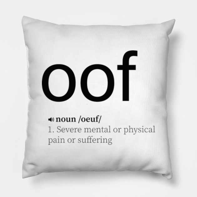 Roblox Oof Roblox Pillow Teepublic - roblox oof gaming noob throw pillow