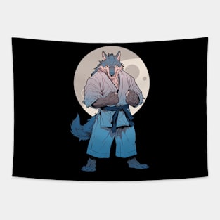 Wolf Wild Warrior Unleashed Tapestry