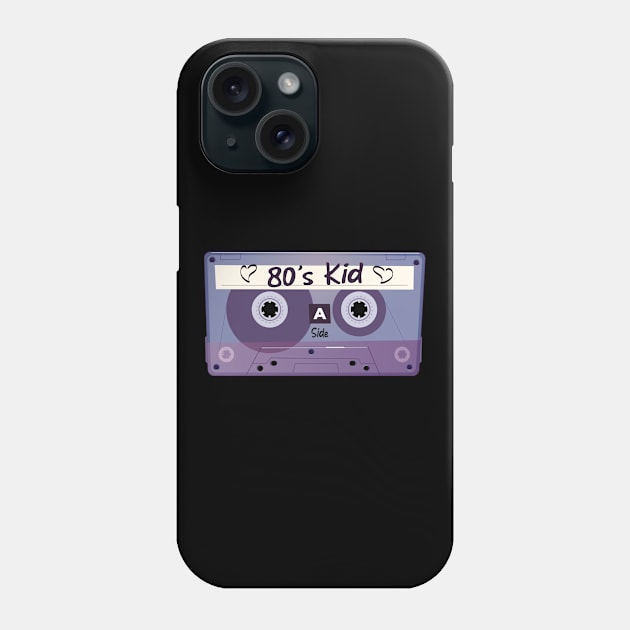 80's Child's Vintage Retro Cassette Tape Phone Case by Foxxy Merch