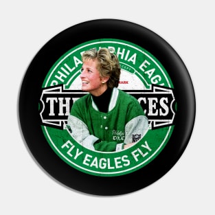 The Princess of Philadelphia Eagles Pin