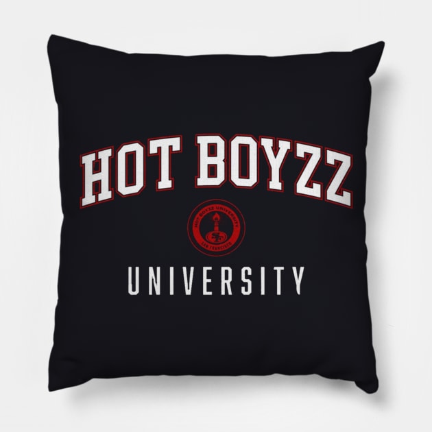 Hot Boyzz University Sf 49ers 28 Pillow by kazuha