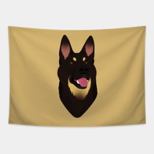 SimpliciTee - Black Bicolor German Shepherd Tapestry