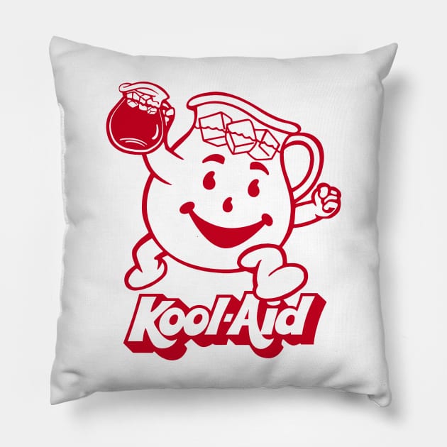 HEY KOOL-AID! - Red Pillow by ROBZILLA